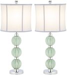 SAFAVIEH Modern Ceramic Table Lamps - Set of 2, in Green