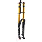 26 27.5 29 Inch MTB Bike Suspension Fork Travel 135mm Downhill Fork Rebound Adjust Double Shoulder DH Air Straight 1-1/8 Ultralight Bicycle Shock Absorber Delivery from USA