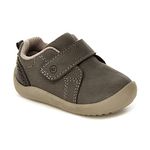 Stride Rite 360 Unisex-Child Tristan First Walker Shoe, Grey, 3 Infant