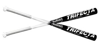 BAMBOOBAT by Pinnacle Sports Equipment INC 34" Trifecta Bamboo/Hickory Softball Bat - (White/Black)