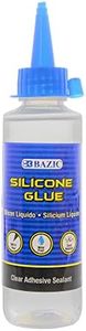 BAZIC Silicone Glue 3.38 Oz. (100 mL), Waterproof Crack Resistant, Quick Repair for Glass Window Plastic Kitchen, 1-Pack