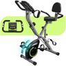 LINBOL Foldable Exercise Bike for Seniors, 5 IN 1 Indoor Stationary Bike with 16-Level Magnetic Resistance and Tri-Position Ride, 300LBS Capacity, 6.6 LBS Flywheel, Designed for Home Workout 817 Black