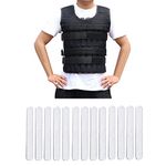 Horianzo Adjustable Weighted Vest for Men with 10 kg steel plates Workout,Gym Weight Jacket for Running,Training,Cross fit Sleeveless Vests