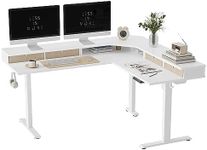 FEZIBO 63" L Shaped Standing Desk w