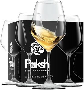 Paksh Novelty Italian White Wine Glasses - - Wine Glass Set for Parties, Weddings, Gifting - Clear Wine Glass, for Red and White Wine - Christmas Gift for Women & Men