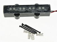 KAISH Black 4 String J Bass Style Alnico V Bridge Pickups 60s Vintage Sound Pickup for Jazz J Bass