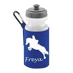 Luvponies Personalised Horse Design Water Bottle and Carrier (Royal Blue)