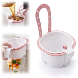 Sink Hanging Strainer Basket with Openable Bottom Cover, Cactus Kitchen Sink Strainer Basket, Food Waste Collector Sink Faucet Hanging Filter Press Dumping Basket for Kitchen Bathroom, White