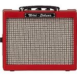 Fender Mini Deluxe Amp, Suitable for Electric Guitar & Bass - Red