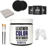 Leather Hero Leather Color Restorer & Applicator- Repair, Recolor, Renew Leather & Vinyl Sofa, Purse, Shoes, Auto Car Seats, Couch-4oz (Dark Brown)