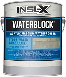 INSL-X AMW100009A-01 WaterBlock Acrylic Masonry Waterproofer Paint, 128 Fl Oz (Pack of 1), White