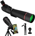 20-60X80 Spotting Scope for Shooting Hunting - Spotter Scopes with Tripod Phone Adapter Waterproof HD Scope for Target Shooting Bird Watching (20-60X80-1)