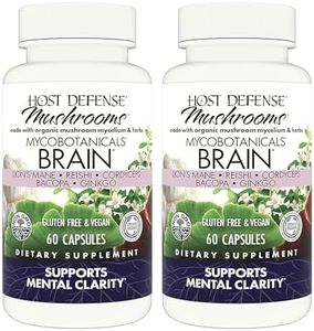 Host Defense MycoBotanicals Brain Capsules, 120 ct (Pack of Two 60 ct Units)