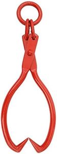 Skidding Tongs 32-inch Log Grabber with Ring for Connecting with Chain Logging Tools for Forestry, Timber, and Firewood by Earth Worth (Red)
