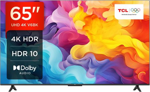 TCL 65" 4K Ultra HD Smart TV – Android TV, HDR, Dolby Audio, 2024