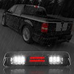 High Mount 3rd Stop Light Compatible with 04-08 Ford F150, 07-10 Ford Explorer Sport Trac, 06-08 Lincoln Mark Third Center Cargo Reverse Rear LED Brake Light Bar Taillight Two Rows(Smoke)