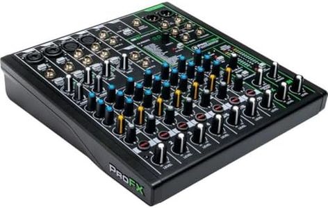 Mackie ProFX10v3 10-Channel Professional Analog Mixer with USB, Onyx Mic Preamps and GigFX Effects Engine
