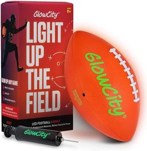 GlowCity Adult 10" Football with Pump (Size 6)