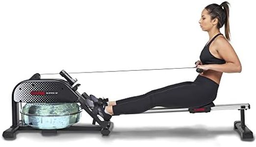 CARE FITNESS Wasser Rudergerät für Zuhause Skipper SP - Mit Wasser Widerstand - LCD-Display mit 6 Funktionen - Klappbarer Waterrower - Ergonomisches, Klappbares Sportgerät
