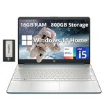 HP 15.6" Anti-Glare FHD Business Laptop, Intel i5-1235U, 16GB RAM, 800GB Storage(512GB SSD+288GB Docking Station Set), Intel Iris Xe Graphics, Num Pad, HD Camera, WiFi, Win 11 Home, Spruce Blue