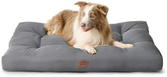 BEDSURE Hundekissen große Hunde waschbar - 111x89cm hundematratze wasserdicht XXL für große, mittelgroße Hunde Outdoor gepolstert Hundematte grau in 10cm Höhe, groß XL Hundebett für Haustiere