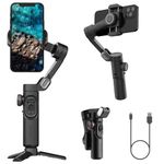 AOCHUAN Smart XE Smartphone Gimbal Stabiliser - Foldable 3-Axis Gimbal with Focus Wheel for iPhone Samsung & Android - Elevate Your TikTok, YouTube, and Vlogging Content