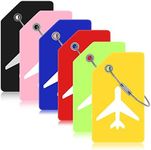 6Pack Luggage Tags, Silicone Suitca