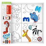 Inkmeo | Alphabet Wall Colouring Roll | AR Enabled | Interactive Educational Learning Chart | for Kids | of All Ages | Best Gift | Size (12 X 84 Inches) | Letter Recognition