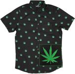 Molokai Marijuana Weed Shirts (Cannabis (Black), XXL)