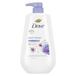 Dove Anti-Stress Body Wash for renewed, healthy-looking skin Blue Chamomile & Oat Milk body cleanser that moisturizes to calm skin 905 ml