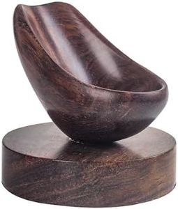 SVICCOOKQ Tobacco Pipe Stand,Ebony Cupola Spoon Pipe Holder,Solid Wood Pipe Stands For Smoking Pipes,Men's Pipe Accessories,Pipe Holder For Most Pipes