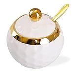 WHJY Ceramic Sugar Bowl with Lid an