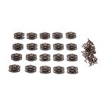 Dophee 20Pcs Latch Hasps 0.94"x0.75" Antique Bronze Retro Style Iron Case Box Chest Trunk Latch Hasps