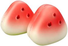 funnysquee 2 Pcs Slow Rising Watermelon Squishies Toy for Kids Birthday Gift,Cute Summer Fruit Stress Relief Lovely Squishys Squishi Squeeze Toys