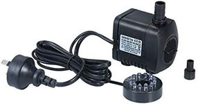 Pump, Eacam LED Light Submersible Pump, 800L/H Ultra-Quiet Aquarium Pond Tank Pool Water Fountain Pump AU Plug