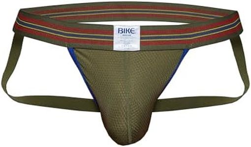 Bike Athletic Mesh Jockstrap | Breathable Mesh Pouch for Sweat Control | Durable Elastic Waistband for Superior Comfort and Fit | Iconic Since 1874 | Perfect for Athletics and Fashion Olive