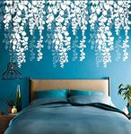 DECORNOW Cherry Falling Leaf DIY Wall Stencils for Home Decor Size : (16 Inches x 24 Inches)