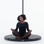 Lupit Crash Mat Round Premium Black, D 150 cm, T 8 cm, Dance Mats Perfect for Beginners and Professionals