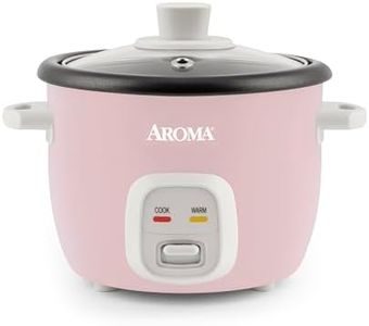 Aroma Housewares 4-Cups (Cooked) / 1Qt. Rice & Grain Cooker (ARC-302NGP), Pink