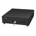 RIBAO 13'' Cash Registers Cash Drawer for Point of Sale(POS) System, 4 Bill 5 Coin with Adjustable Coin Slots, 24V, RJ11/RJ12 Interface 4 Key-Lock