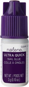 Nailene Ultra-Quick Nail Glue, Clear, 3g – Fast Drying Adhesive