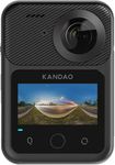 KanDao QooCam 3 Ultra 360 Action Camera, 8K Waterproof Sports Camera with Dual 1/1.7" Sensors, 96MP Photo, HDR, F1.6 Fast Aperture, Built-in GPS, Invisible Selfie Stick, Stabilization, AI Tracking