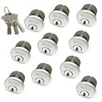 RI-KEY SECURITY - 10 New Mortise Lock Cylinders 1" for Commercial Store Front Entry Door Adams Rite