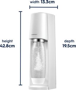 SodaStream Terra Sparkling Water Maker – Quick Connect, 60L Cylinder, White