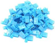 100pcs 90 Degree Nylon Insulated Female Push On Wire Terminal Connector 16-14 AWG