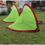 ROXAN Model Pop Up Goal Pair Portable Soccer Goals with Carry Bag Long Life Durable Frame Quick Setup Easy Fold