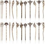 Duufin 22 Pieces Hair Sticks Vintag