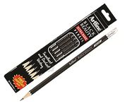 Artline Black Beauty Ultra Dark & Smooth Writing Pencil | Extra Dark | Rubber Tip Pencil | Lightweight With Comfortable Grip | Free Sharpener Inside | Set Of 10 x Pack Of 2