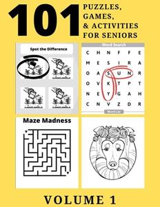 101 Puzzles, Games, and Activities for Seniors Volume 1: Large Print, Fun, Easy Activities, Ideal for those with Alzheimer’s, Dementia, Parkinson’s, Memory Loss, and Aging Minds