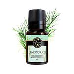 Soul & Scents Lemongrass Essential Oil | Lemony, Fresh, & Invigorating Aroma | 100% Organic | Supports Stress Relief, Boosts Self-Esteem & Confidence | Uplifts Mood & Relieves Tension | 10 ml